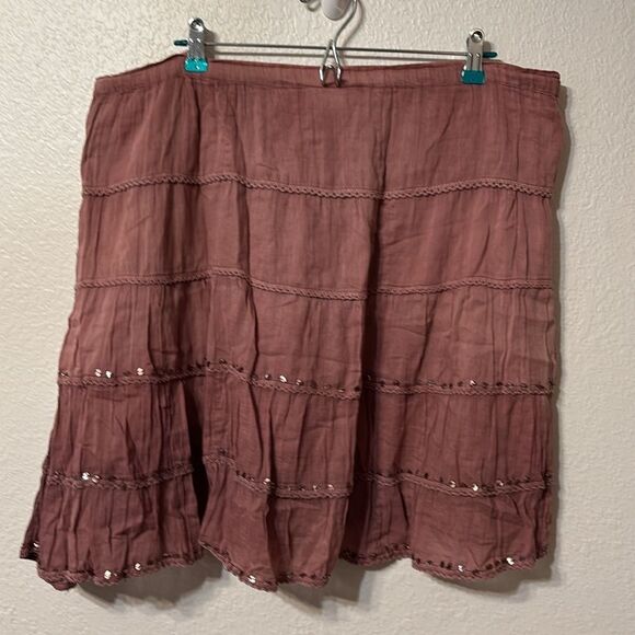 Tokyo Denim Bank Tiered Skirt Large - Picture 4 of 4